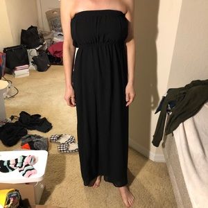 Black maxi dress